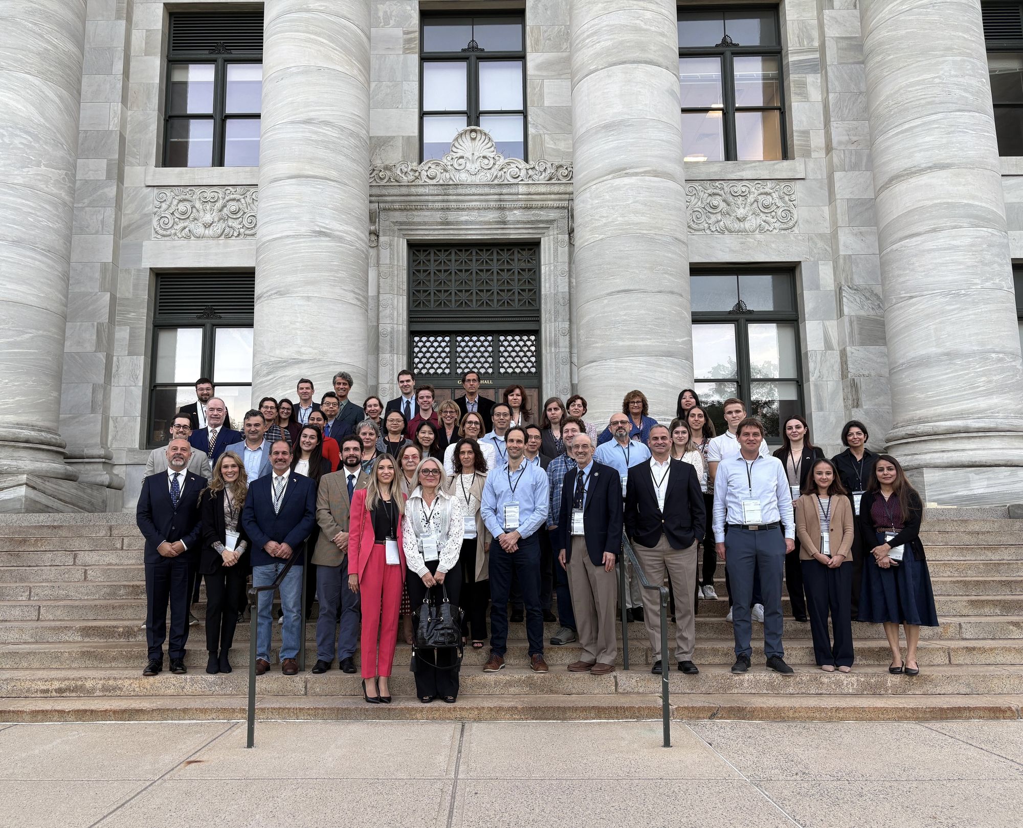 Building Bridges in Biomedicine, Boston, 21 September 2026 — group photo on the steps of Harvard Medical School